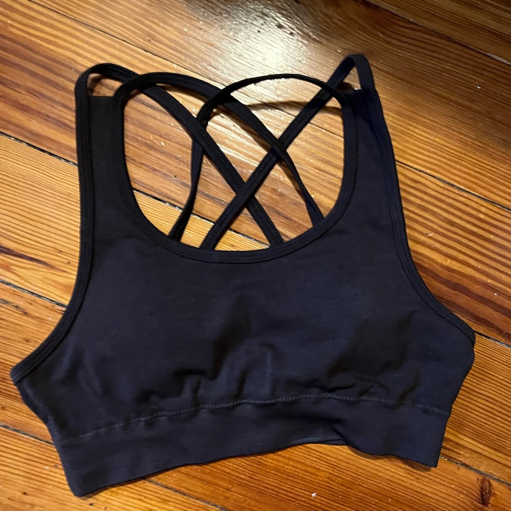 Alphalete Revival sports bra chocolate size small NEW